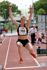 Womens under-17s long jump, North Eastern Track and Fields Champs., Middlesbrough. Photo: David T. Hewitson/Sports for All Pics